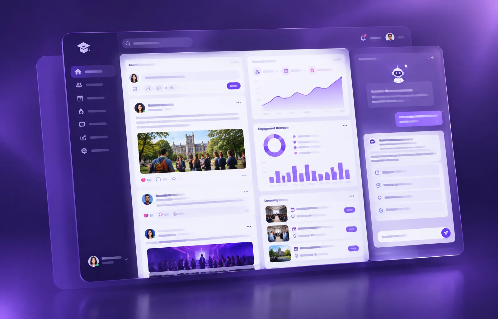 GradsGate alumni engagement dashboard